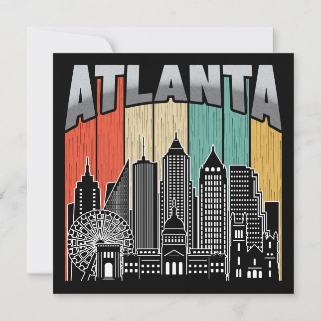 Atlanta Georgia Karte (Vorderseite)