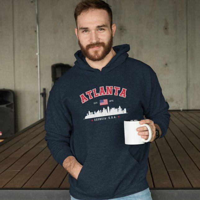 Atlanta Georgia Modern City Skyline Hoodie (Von Creator hochgeladen)