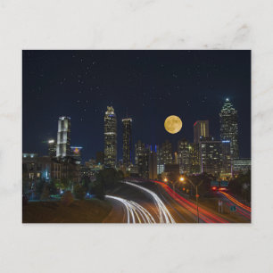 Atlanta, Georgia Nachthimmel Postkarte