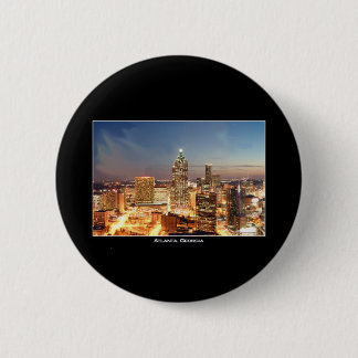 Atlanta, Georgia nachts - schöne Skyline Button