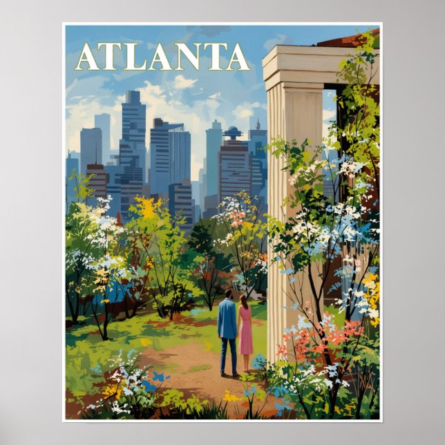 Atlanta, Georgia Plakat (Vorne)