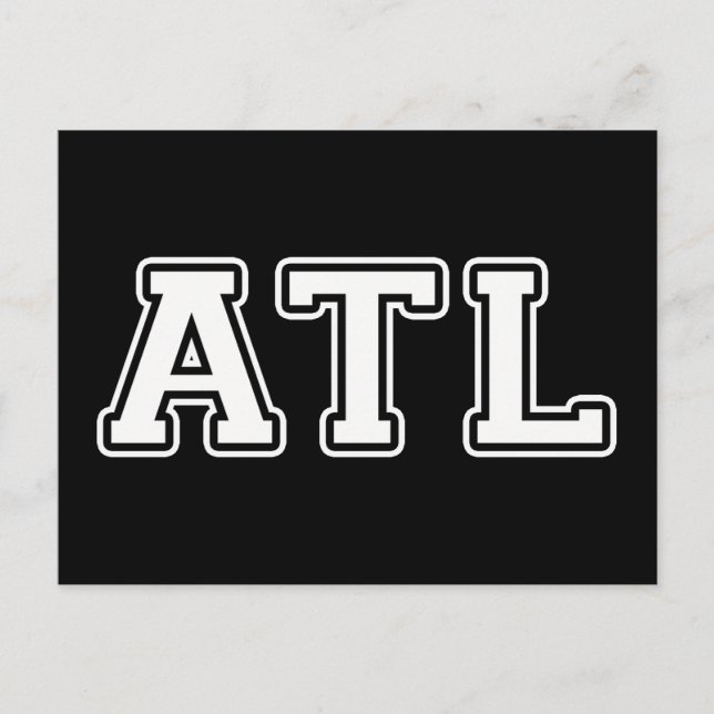 Atlanta Georgia Postkarte (Vorderseite)