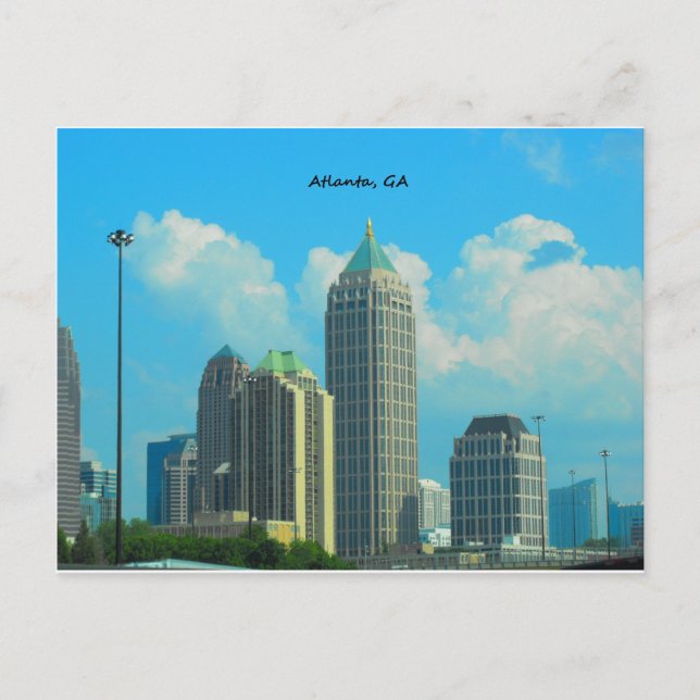 Atlanta Georgia Postkarte (Vorderseite)