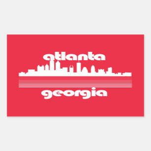Atlanta Georgia Rechteckiger Aufkleber
