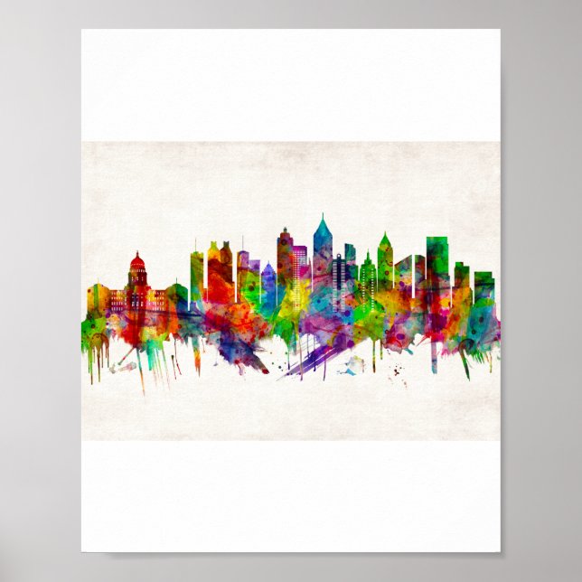 Atlanta Georgia Skyline Poster (Vorne)