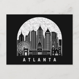 Atlanta Georgia Skyline Postkarte