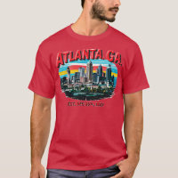 Atlanta georgia Souvenir Vintag Nostalgische Stadt