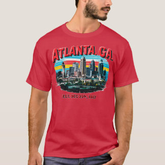 Atlanta georgia Souvenir Vintag Nostalgische Stadt T-Shirt