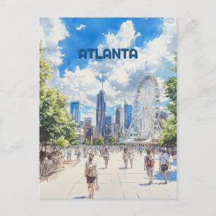 Atlanta Georgia Travel Postkarte