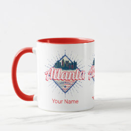 Atlanta Georgia United Staaten Retro Skyline Tasse