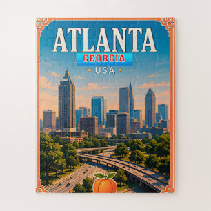 🍑 Atlanta Georgia Urlaubserinnerung Puzzle
