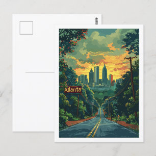 Atlanta Georgia USA Berühmter Reiseort Postkarte
