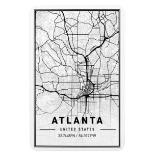 Atlanta Georgia USA City Travel City Map Magnet