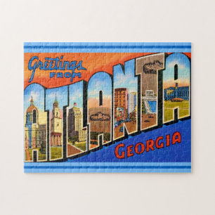 Atlanta Georgia Vintag 11 x 14 Puzzle
