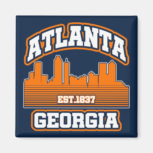 Atlanta, Georgien Magnet (Vorne)
