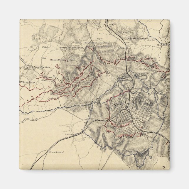 Atlanta, Georgien Magnet (Vorne)