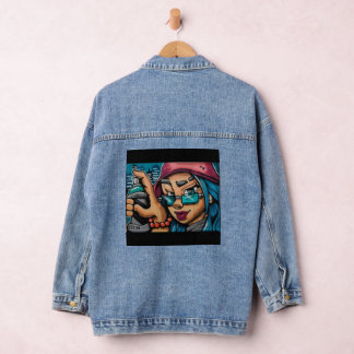 Atlanta Girl Graffiti Jeansjacke