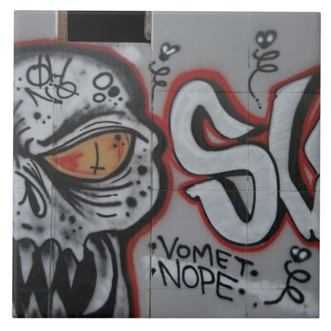 Atlanta-Graffiti-Fliese Fliese (Vorderseite)