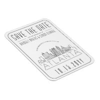 Atlanta, Hochzeit | Stilisierte Skyline Save the D