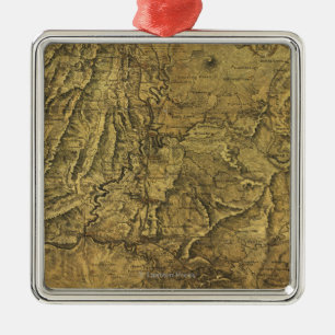 Atlanta-Kampagne - ziviler Kriegs-panoramische Silbernes Ornament