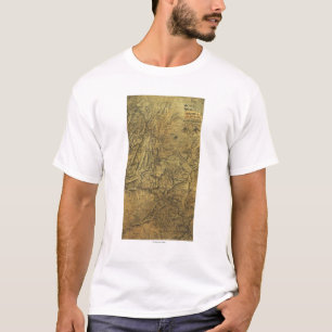 Atlanta-Kampagne - ziviler Kriegs-panoramische T-Shirt