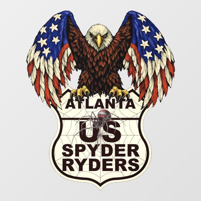 Atlanta Kapitel - Aufkleber Adler Logo (Blatt)