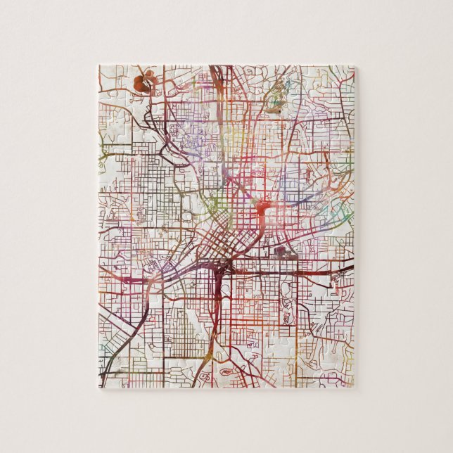 atlanta map painting puzzle (Vertikal)