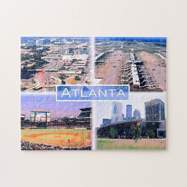 Atlanta - Mosaik - USA - Puzzle (Horizontal)