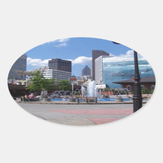 Atlanta Ovaler Aufkleber