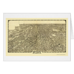Atlanta, panoramische Karte GA - 1919
