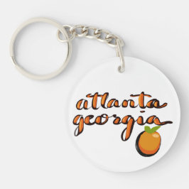 Atlanta Peach Souvenir Schlüsselanhänger