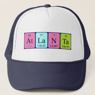 Atlanta periodic table name hat truckerkappe
