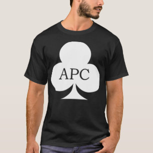 Atlanta Poker Club White APC Club  T-Shirt