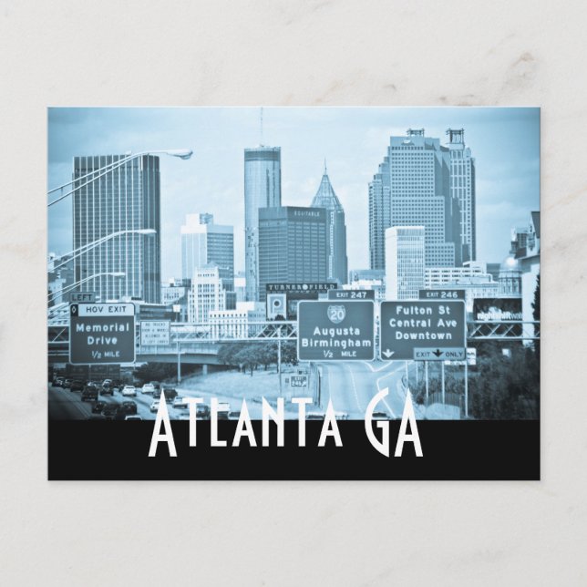 ATLANTA POSTKARTE (Vorderseite)