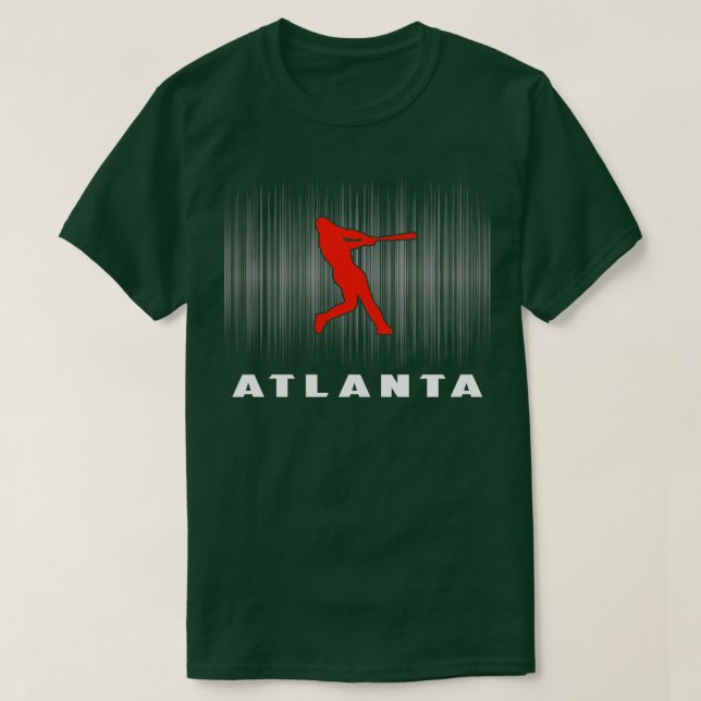 Atlanta Retro Baseball Player I Liebe Atlanta Men  T-Shirt (Design vorne)