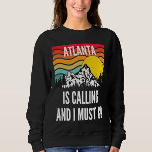 Atlanta ruft und ich muss gehen, Wavy Sunset Desi Sweatshirt