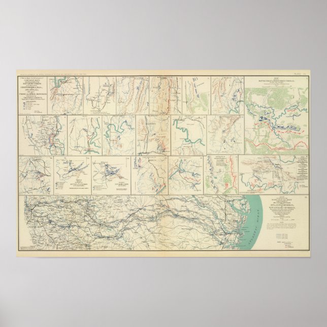 Atlanta-Savannah-März Poster (Vorne)