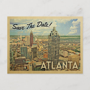 Atlanta Save the Date Georgia Ankündigungspostkarte