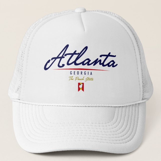 Atlanta-Skript Truckerkappe (Vorderseite)