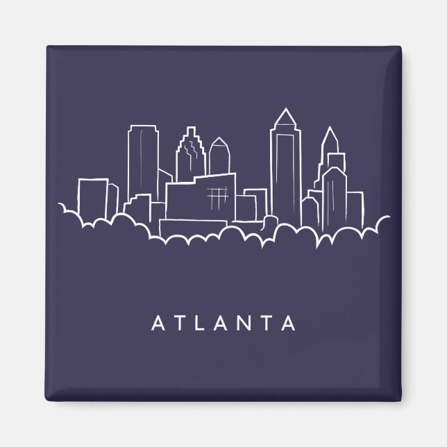 Atlanta Skyline Magnet (Vorne)