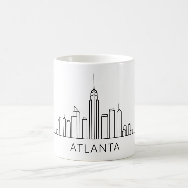 Atlanta Skyline - Stadtbild Kaffeetasse (Mittel)