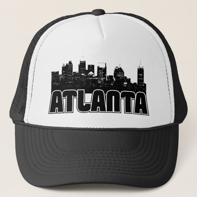 Atlanta-Skyline Truckerkappe (Vorderseite)