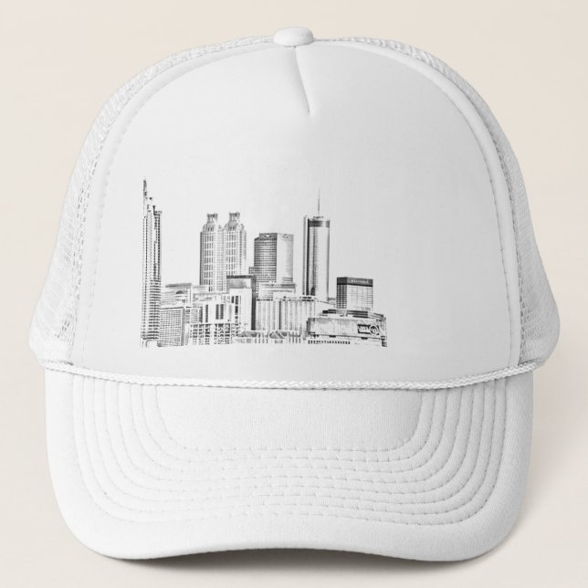 ATLANTA-SKYLINE TRUCKERKAPPE (Vorderseite)