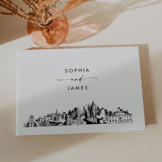 Atlanta Skyline Wedding Guest Book Gästebuch (Von Creator hochgeladen)