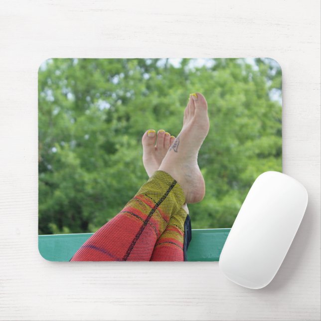 "Atlanta Snow" Feet Mouse Pad Mousepad (Mit Mouse)