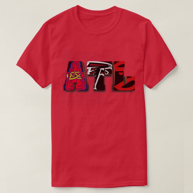 Atlanta-Sportteams ATL T-Shirt (Design vorne)