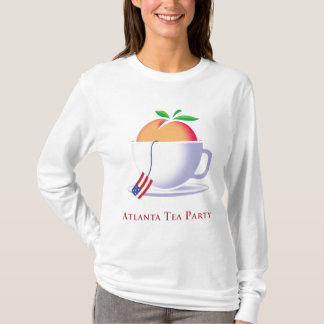 Atlanta-Tee-Party-Logo mit Pfirsich T-Shirt