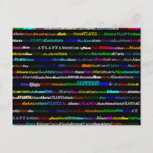 Atlanta Text Design I Postkarte