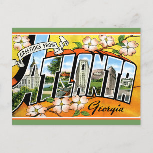 Atlanta Tourist Greetings Postkarte