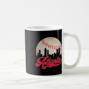 Atlanta Vintage Bysebyll T-Shirt abgenutzt Gameday Kaffeetasse